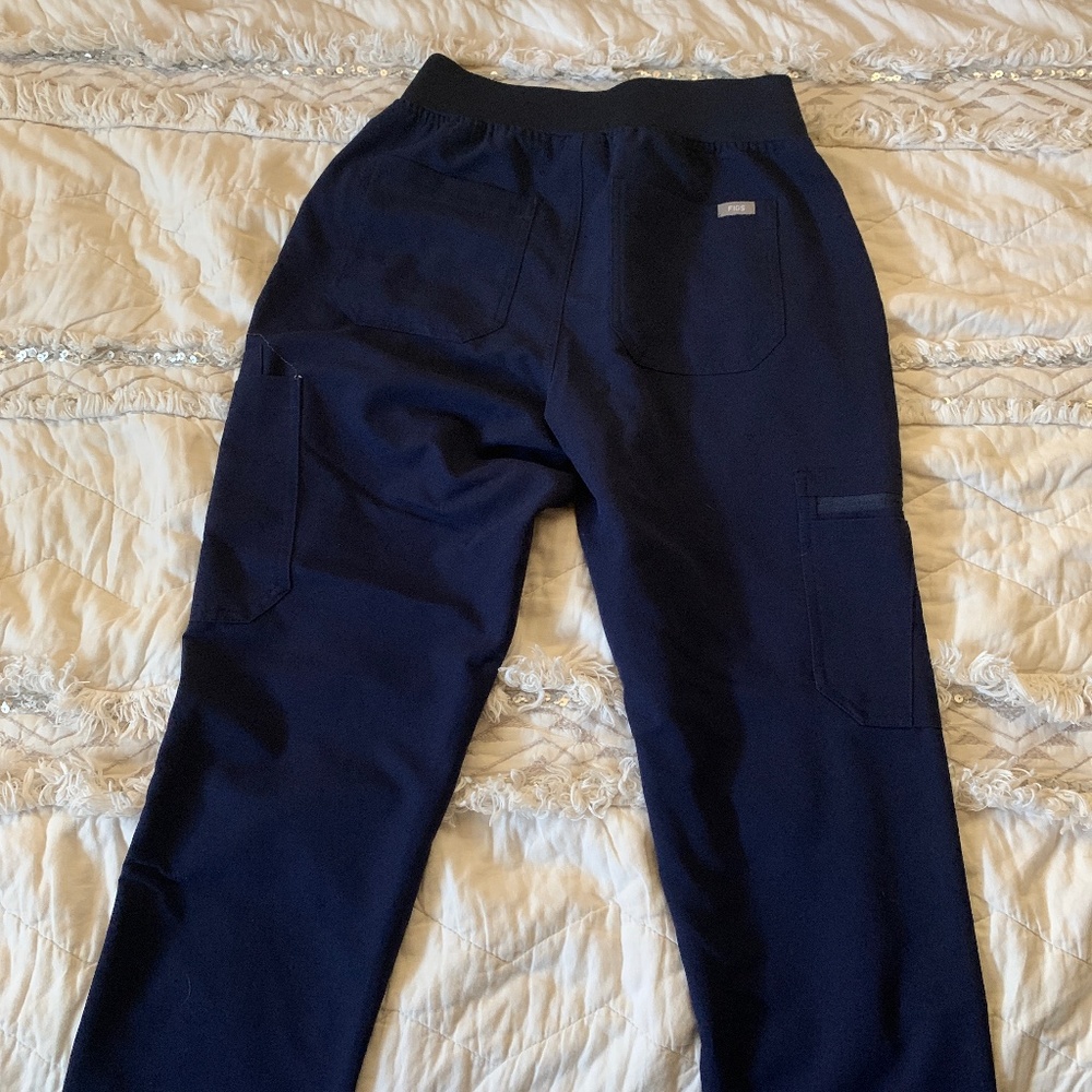 Navy Fig Straight Petite Bottoms